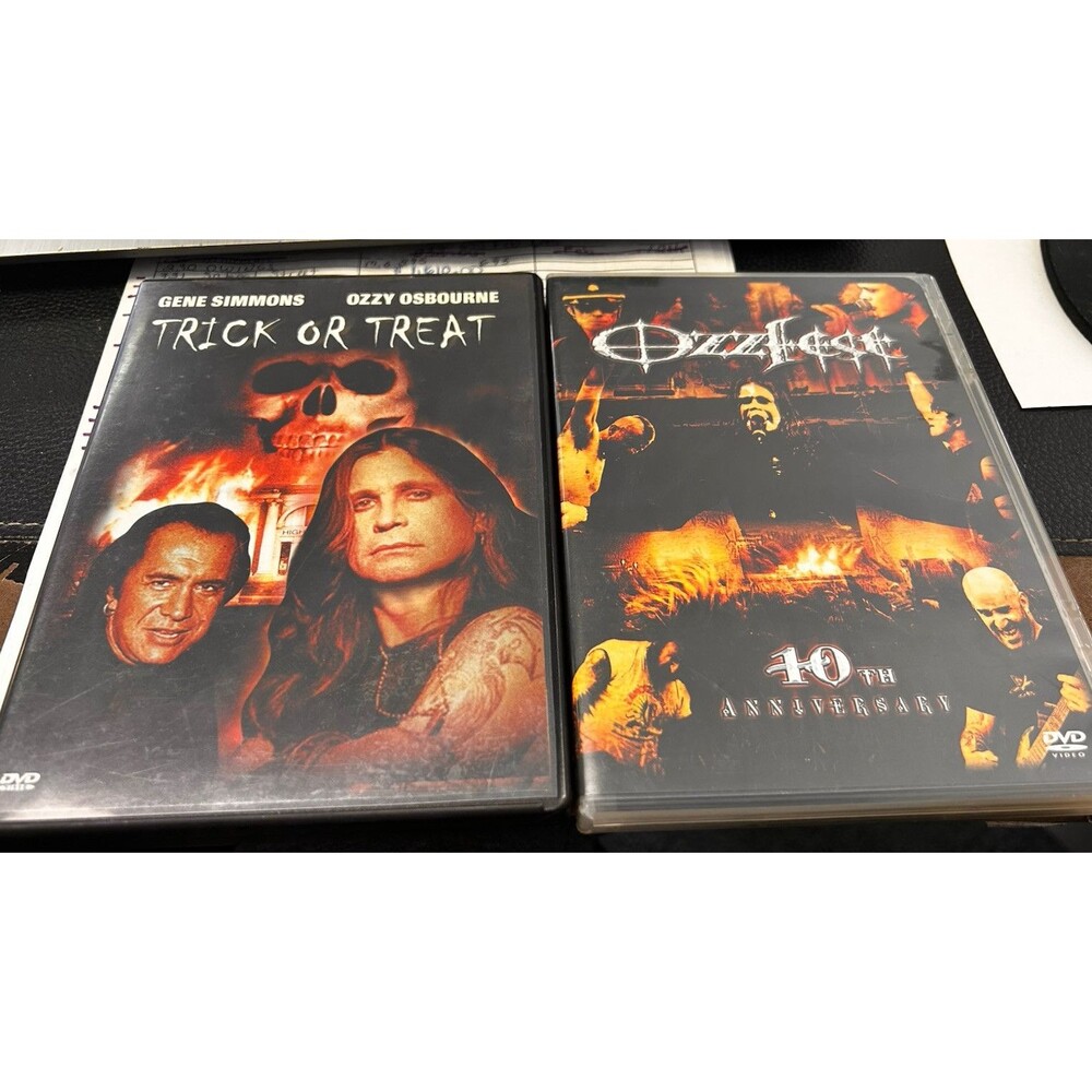 Ozzfest 10th Anniversary lot Trick or Treat DVD 1987 Gene Simmons Ozzy Osbourne